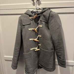 GAP Gray Toggle Jacket with Hood Sz XS